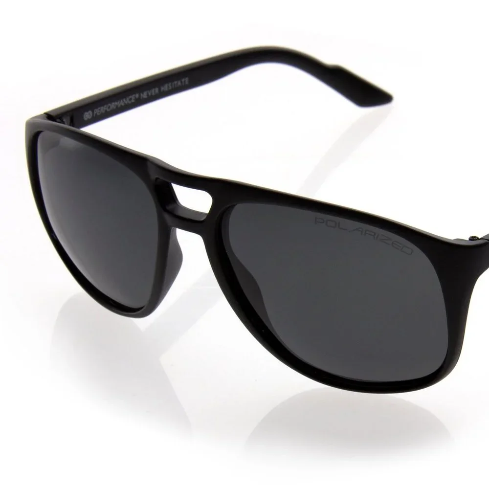 Black Polarized Thick Sunglasses